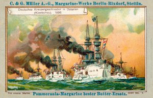 German Cruiser Squadron in the Far East (Jiaozhou), 1898 by Stoewer Willy